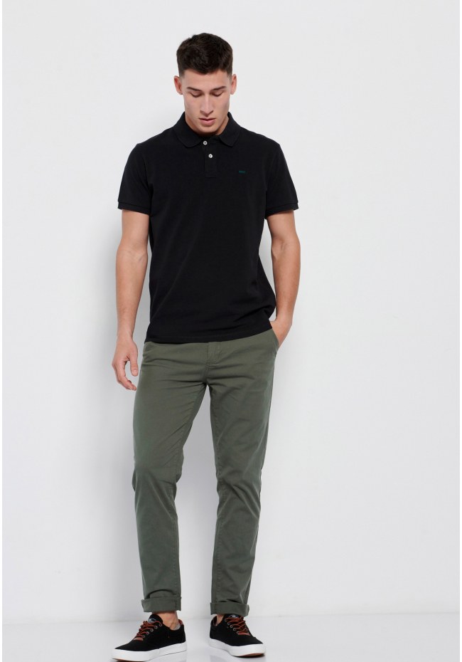 Essential pique cotton polo shirt