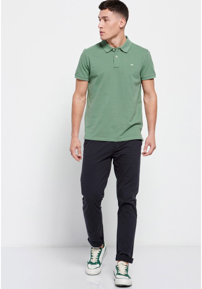 Essential pique cotton polo shirt