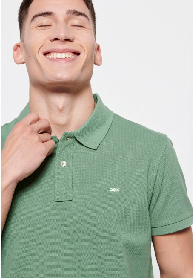 Essential pique cotton polo shirt