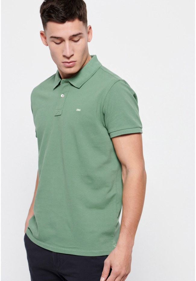 Essential pique cotton polo shirt