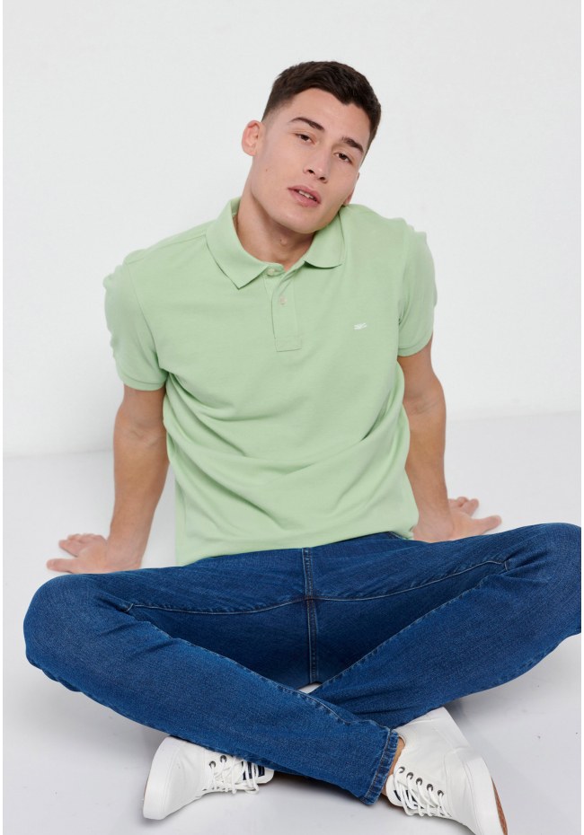 Essential pique cotton polo shirt