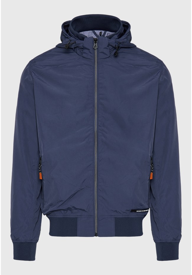 Lightweight jacket with detachable hood