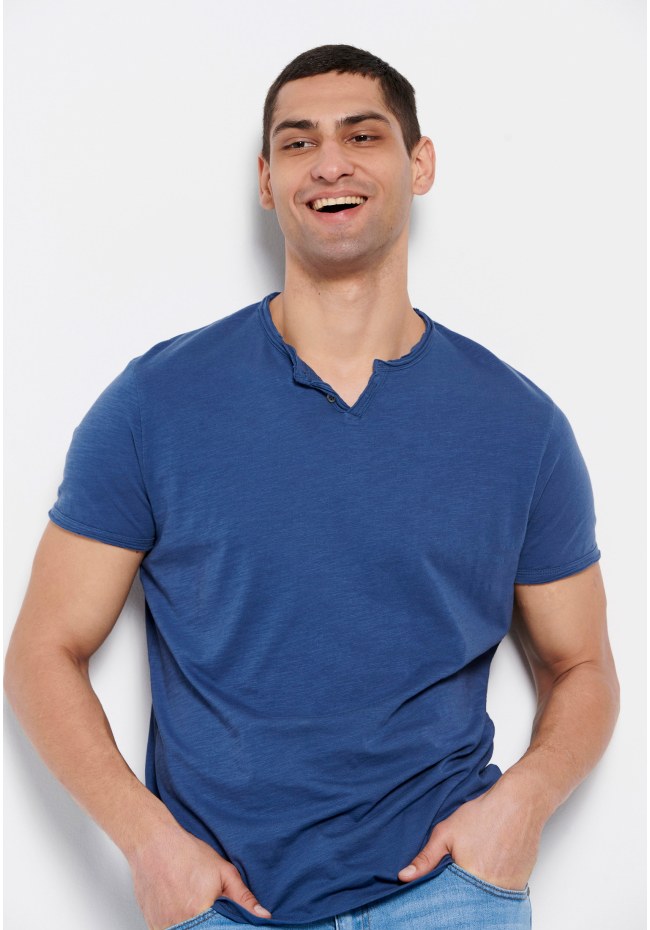 Essential t-shirt με λαιμό henley