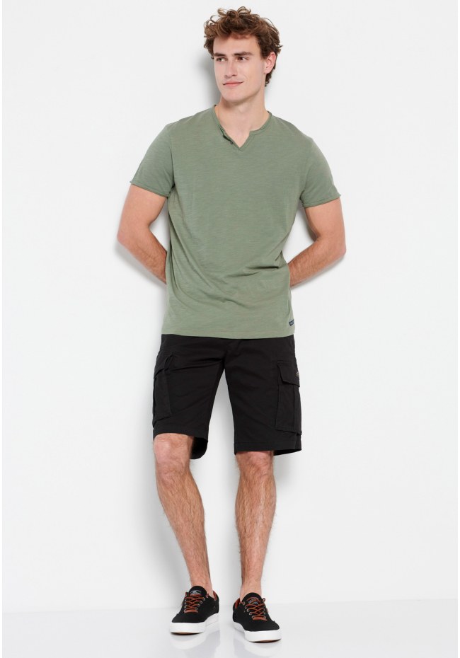 Essential t-shirt με λαιμό henley