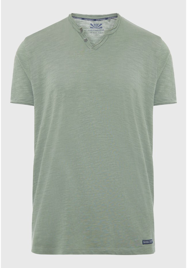 Essential t-shirt με λαιμό henley