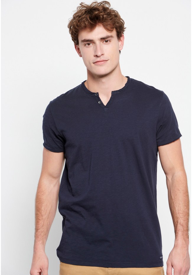 Essential t-shirt με λαιμό henley