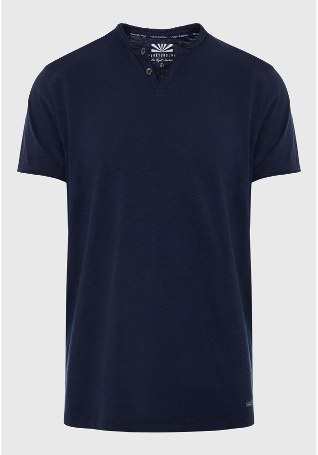 Essential t-shirt με λαιμό henley