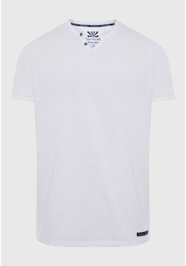Essential t-shirt με λαιμό henley