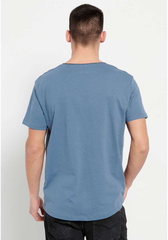 Loose fit t-shirt με raw cut λαιμόκοψη