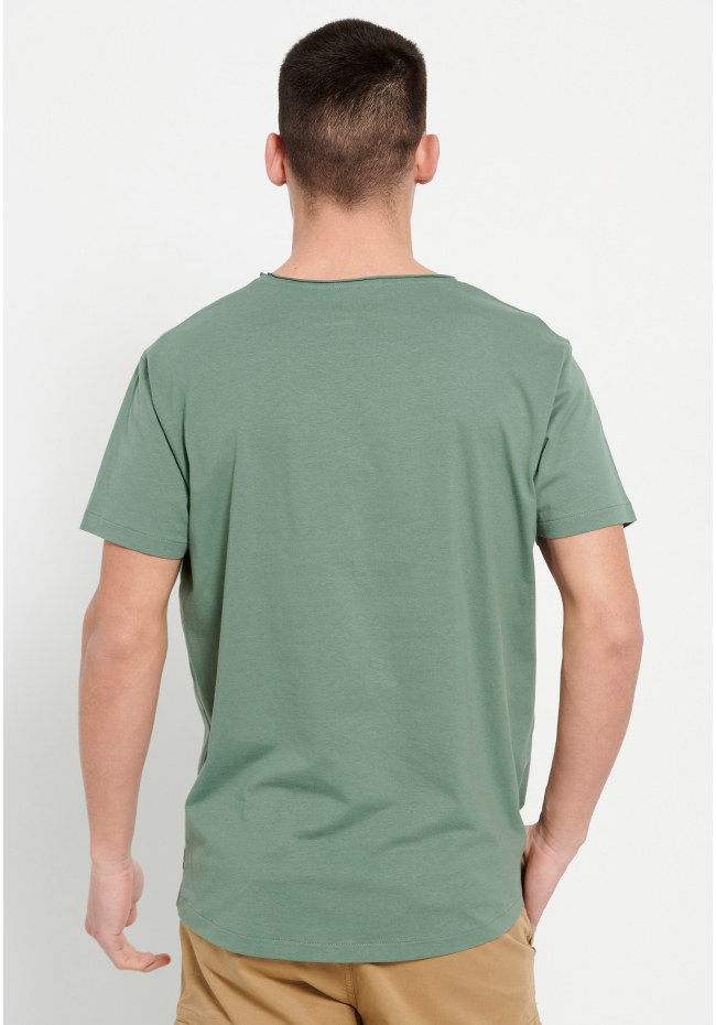 Loose fit t-shirt με raw cut λαιμόκοψη