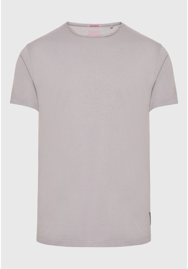 Loose fit t-shirt με raw cut λαιμόκοψη