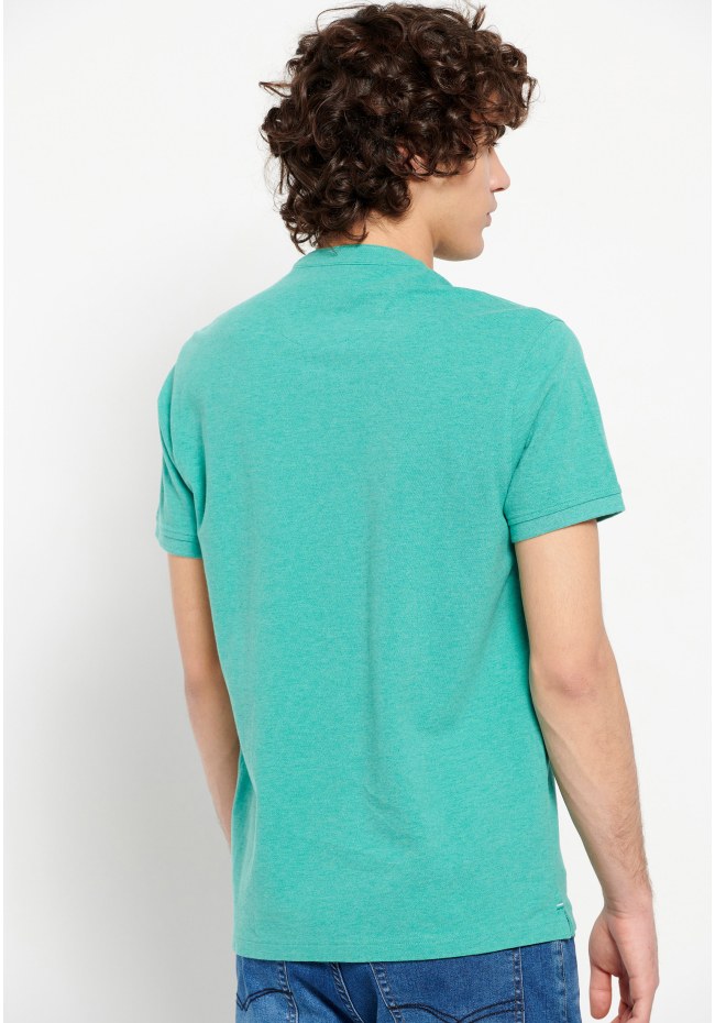 Mao neck polo shirt