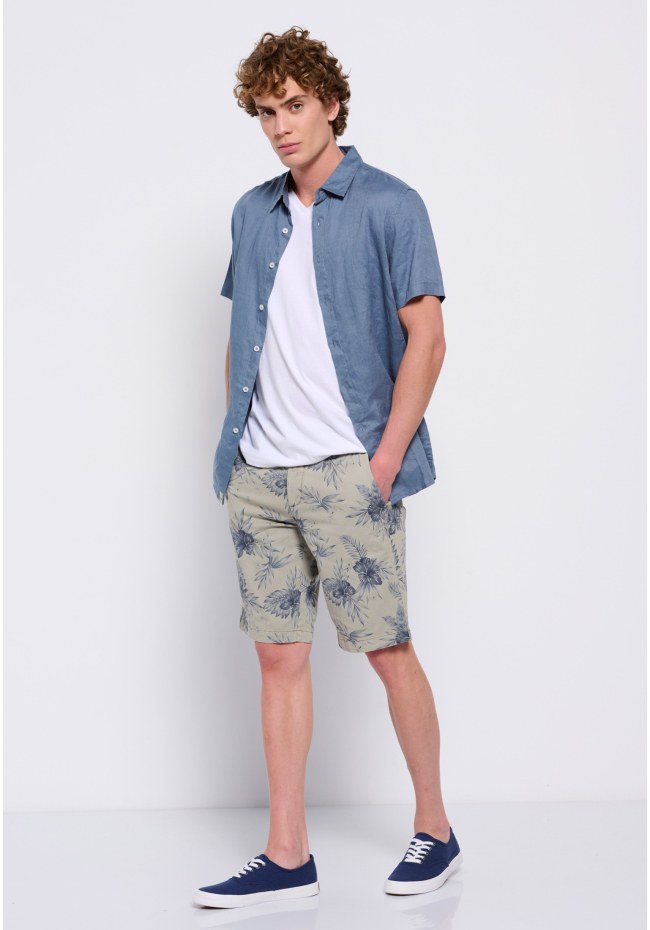 All over ptinted chino shorts