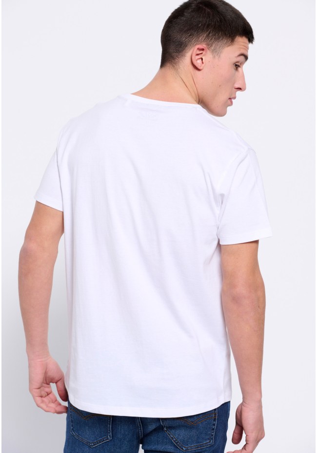 Loose fit colorblock printed t-shirt