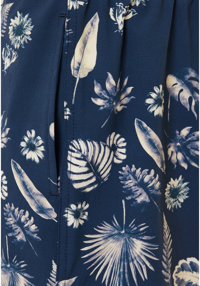 Stretch fit all over printed men's swim shorts