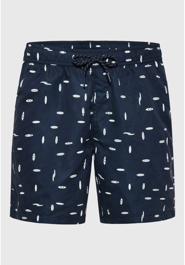 All over printed men's swim shorts