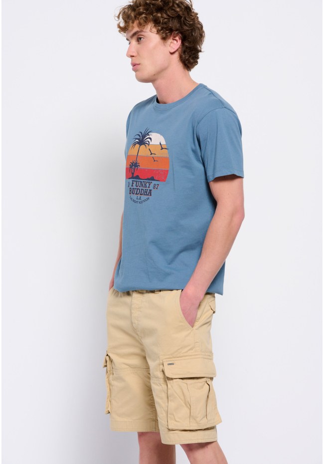 Relaxed fit cargo βερμούδα