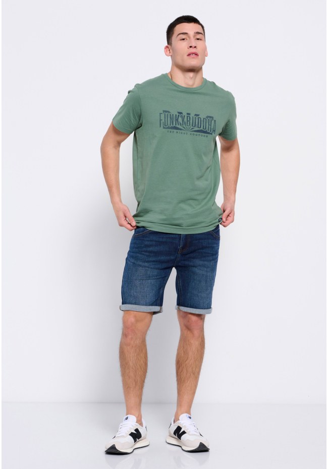 T-shirt με Funky Buddha τύπωμα