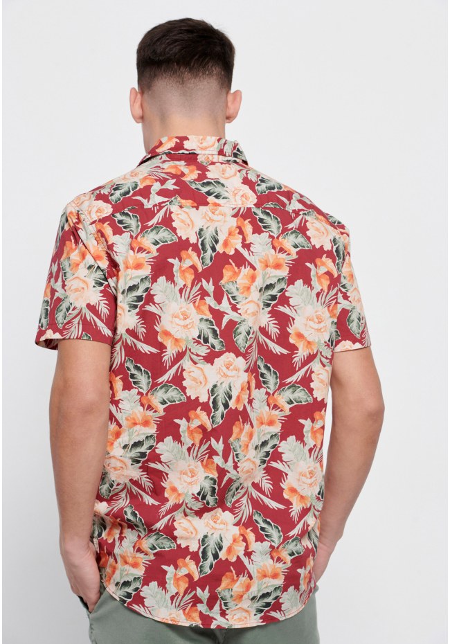 Floral printed resort shirt