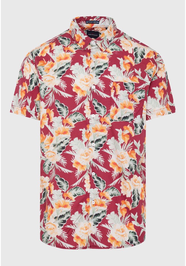 Floral printed resort shirt