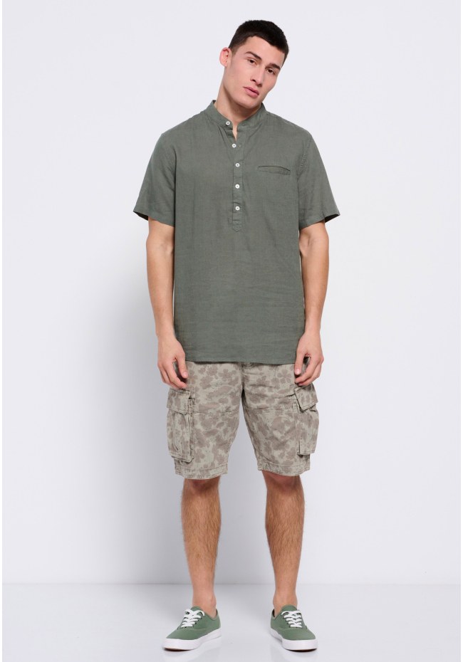 All over printed cargo shorts