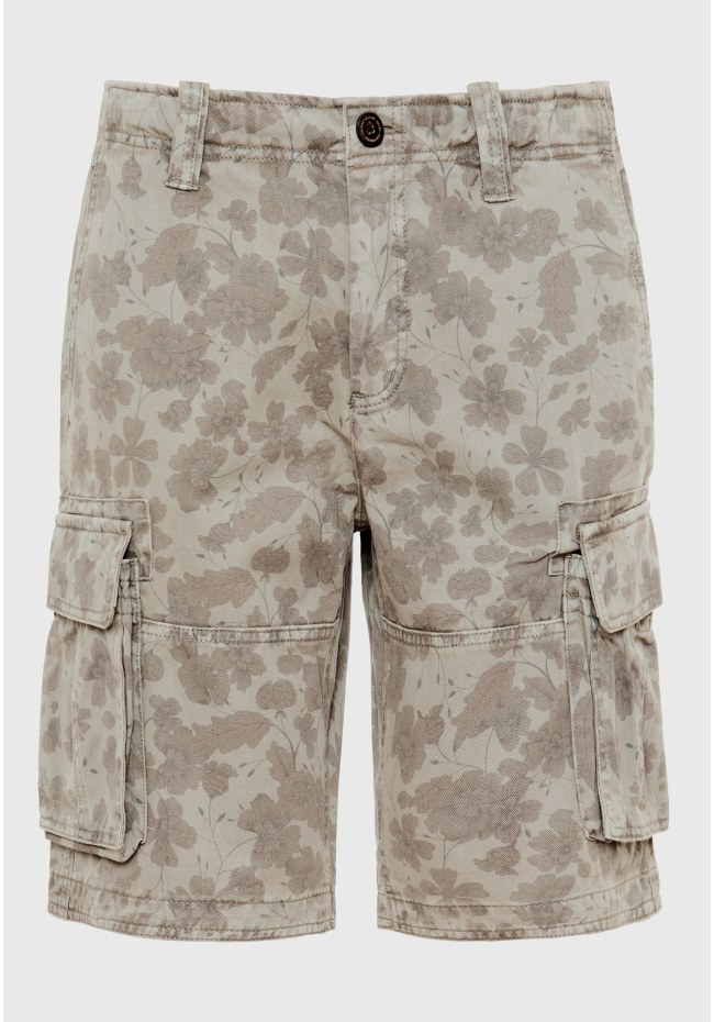 All over printed cargo shorts