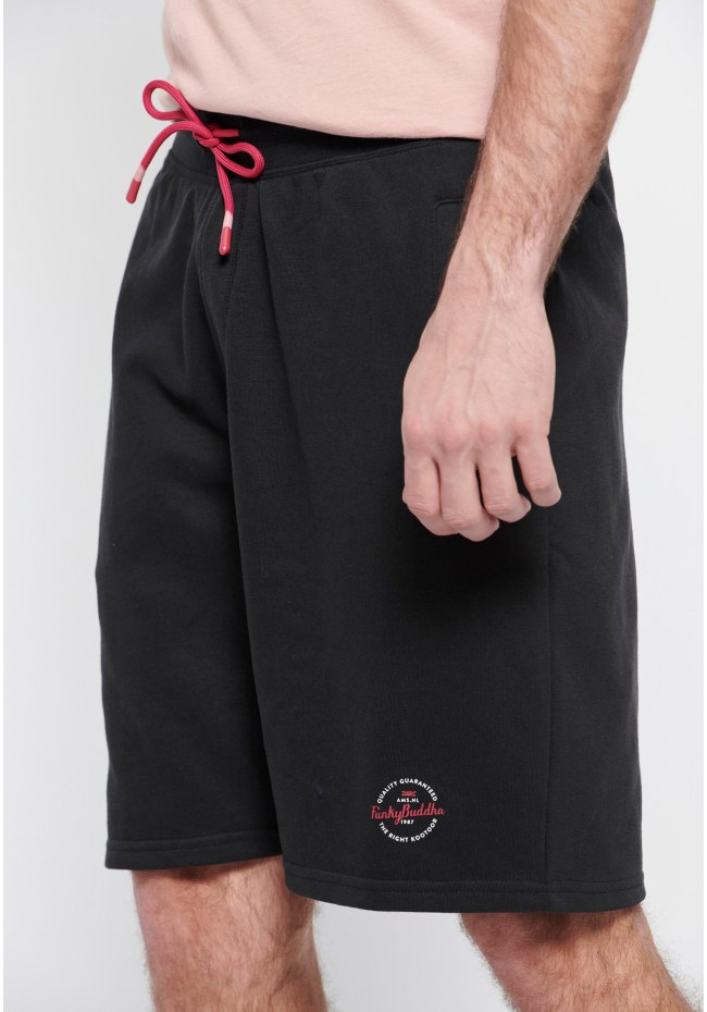 Essential jogger shorts with branded print