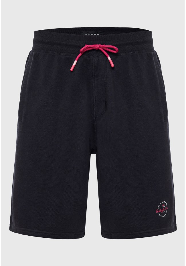Essential jogger shorts with branded print