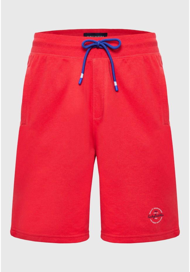 Essential jogger shorts with branded print