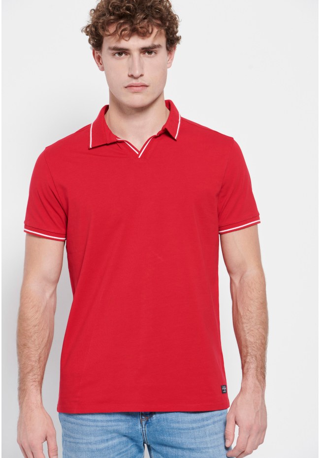 Polo shirt with stripes