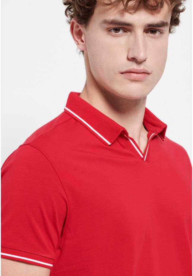 Polo shirt with stripes