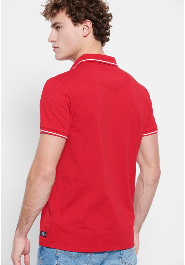 Polo shirt with stripes