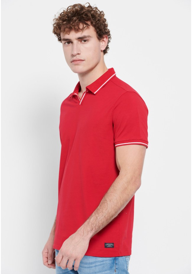 Polo shirt with stripes