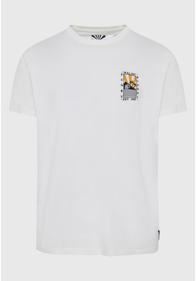 Loose fit t-shirt με τύπωμα στην πλάτη