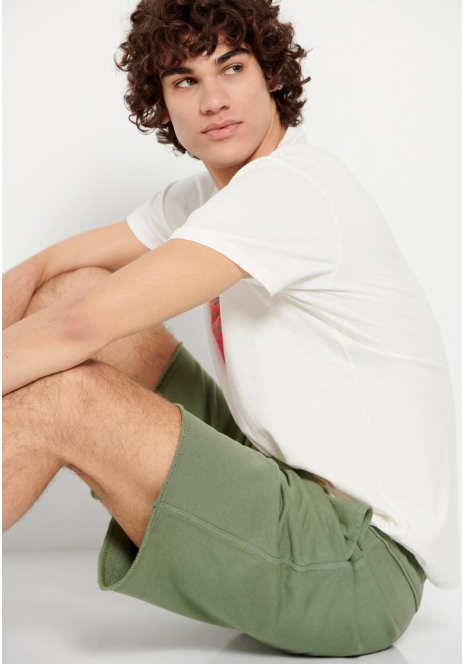 Loose tapered fit αθλητική βερμούδα