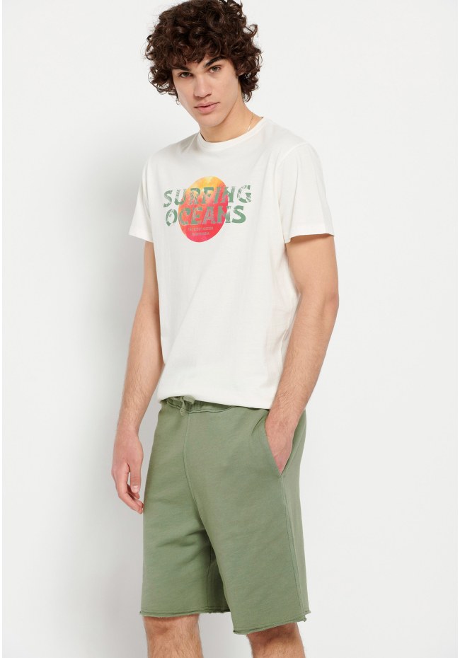 Loose tapered fit αθλητική βερμούδα