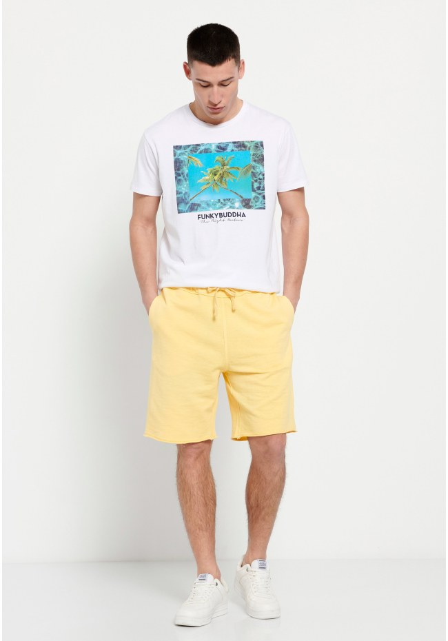 Loose tapered fit jogger shorts