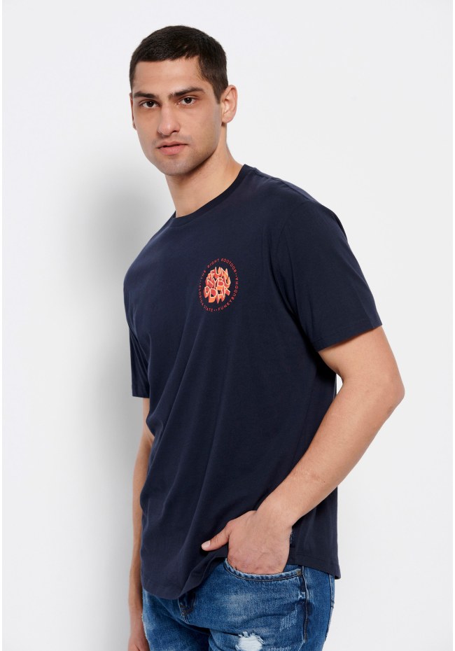 Relaxed fit t-shirt με τύπωμα