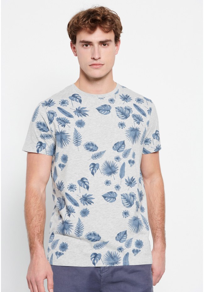 Τυπωμένο t-shirt με ink watercolor εφέ