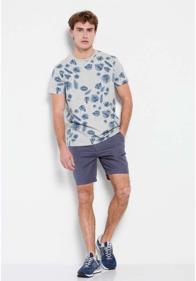 Τυπωμένο t-shirt με ink watercolor εφέ