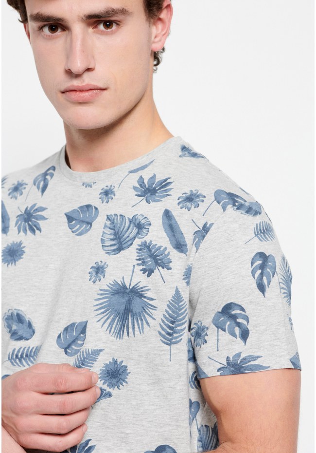 Τυπωμένο t-shirt με ink watercolor εφέ