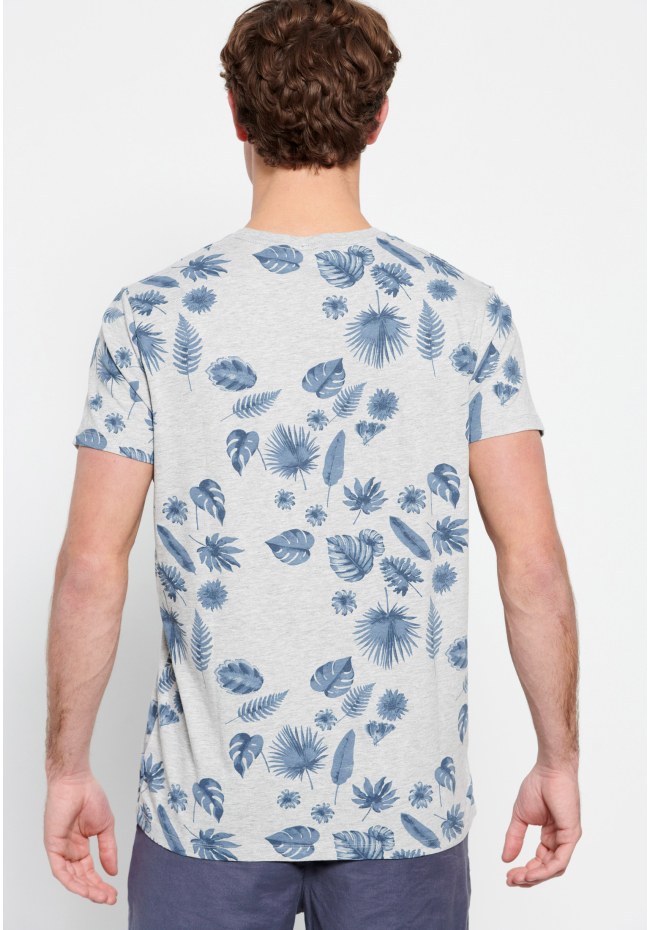 Τυπωμένο t-shirt με ink watercolor εφέ