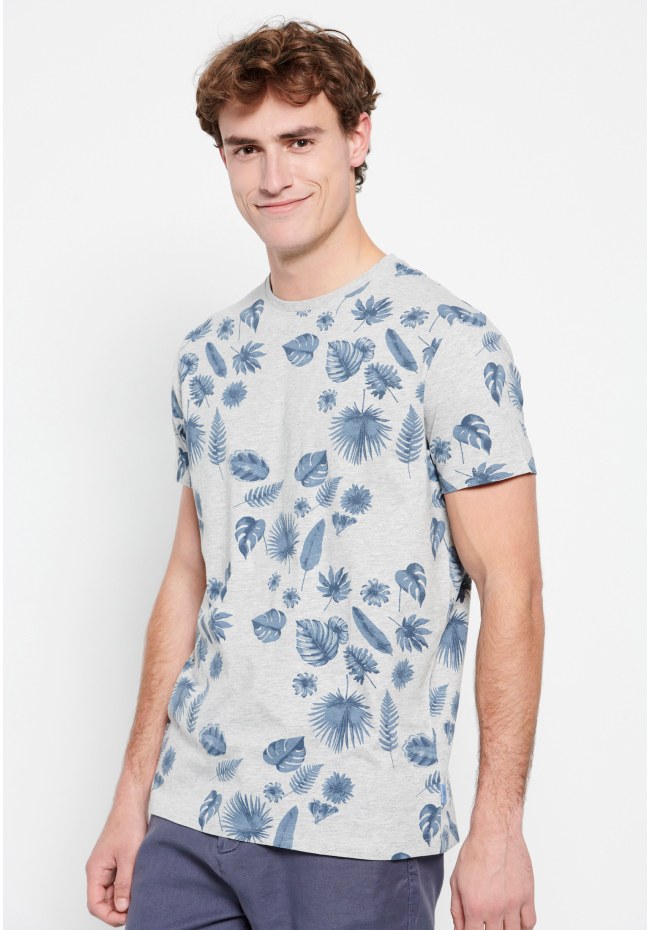 Τυπωμένο t-shirt με ink watercolor εφέ