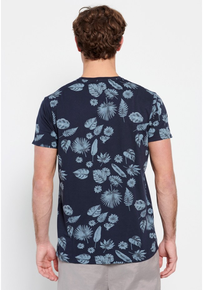 Τυπωμένο t-shirt με ink watercolor εφέ