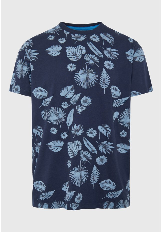 Τυπωμένο t-shirt με ink watercolor εφέ