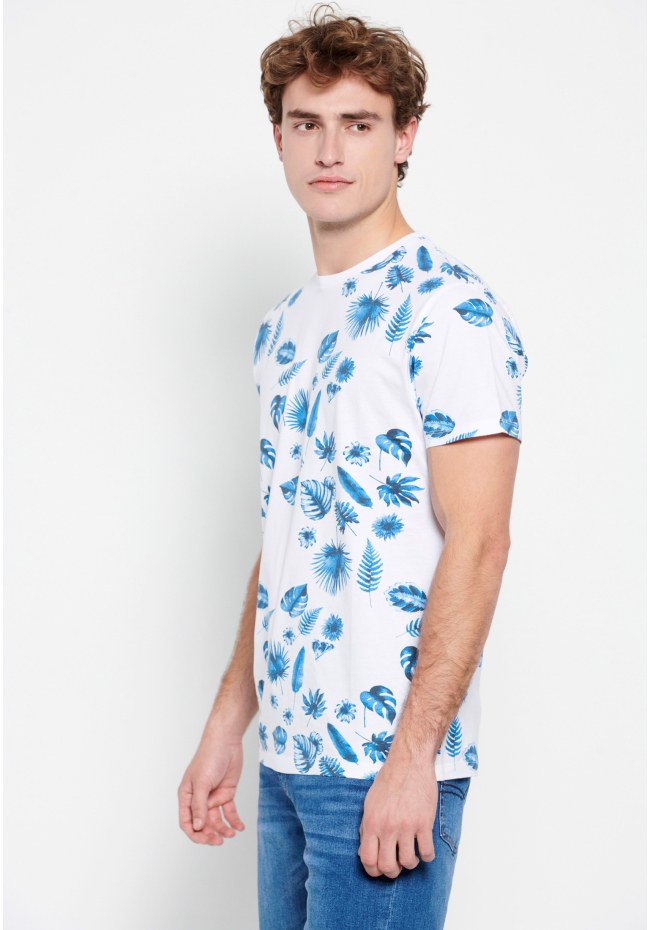 Τυπωμένο t-shirt με ink watercolor εφέ