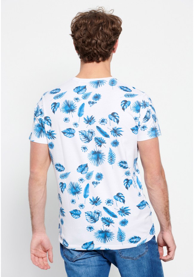 Τυπωμένο t-shirt με ink watercolor εφέ