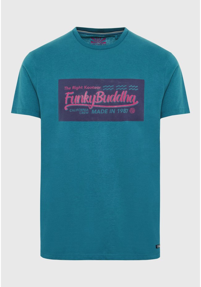 T-shirt με τύπωμα στο στήθος