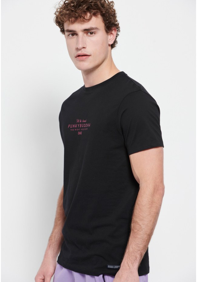 T-shirt με Funky Buddha τύπωμα στο στήθος