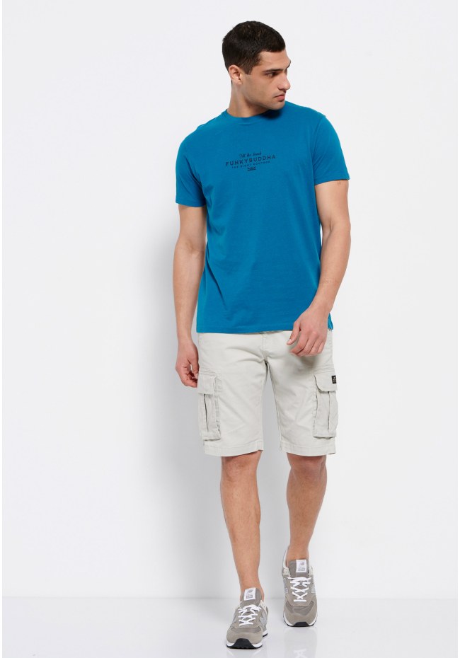 T-shirt με Funky Buddha τύπωμα στο στήθος